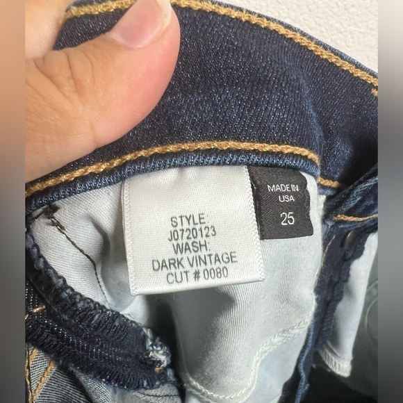 VERONICA BEARD Carolyn 10” Baby Boot Cropped Jeans With Tux Side Size 25 - Picture 9 of 10